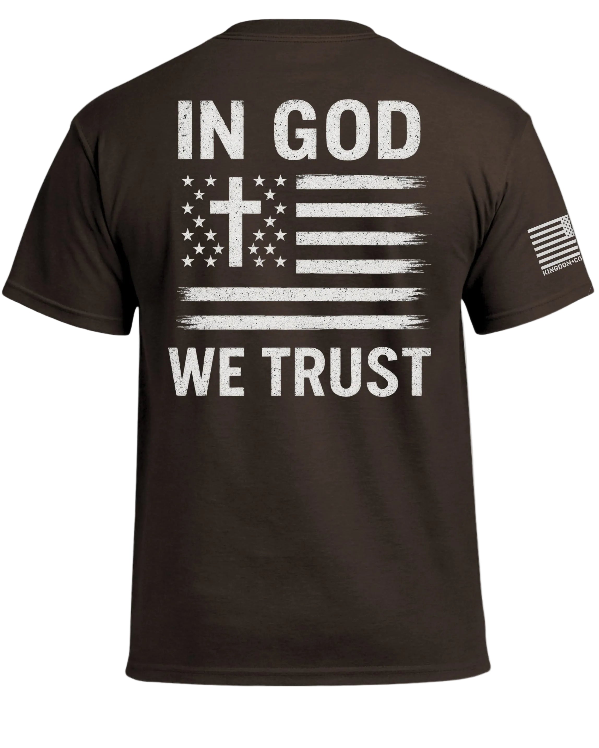 T-shirt drapeau américain "In God We Trust"
