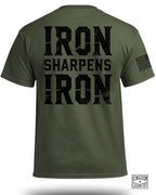 T-shirt graphique Le fer aiguise le fer