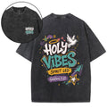 Holy Vibes Spirit Led Christian Washed T-Shirt