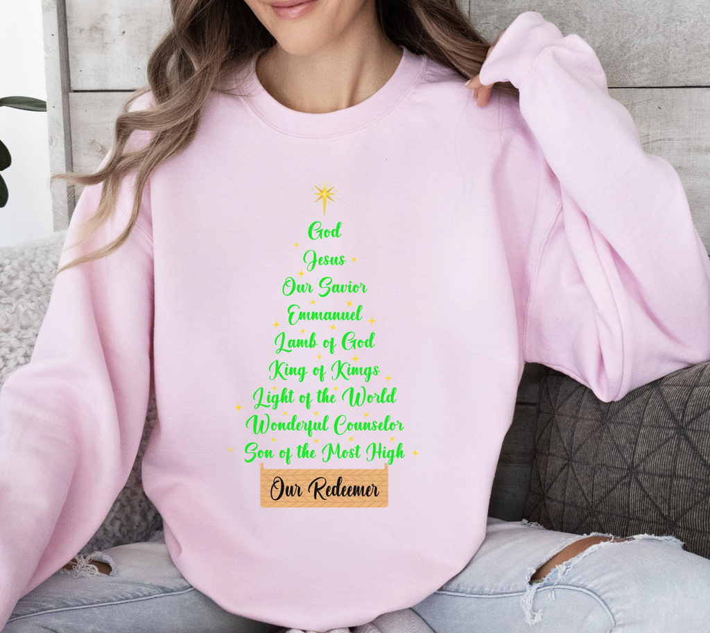 Jesus Names Our Redeemer - Christmas Sweatshirt