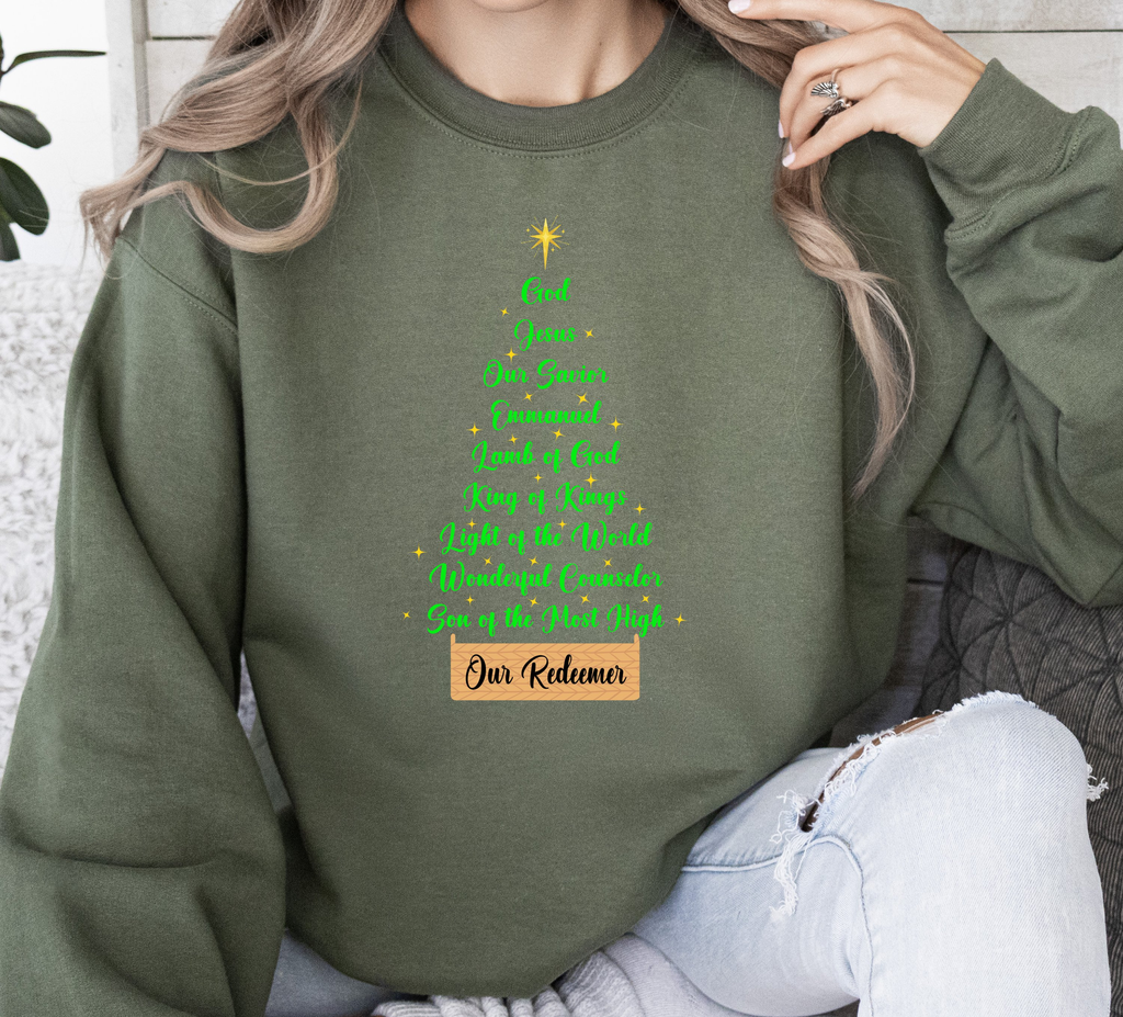 Jesus Names Our Redeemer - Christmas Sweatshirt