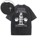 Jesus The Ultimate Deadlifter Christian Washed T-Shirt