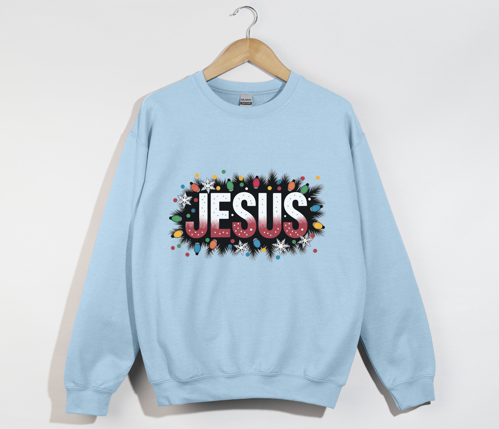 Jesus Name Christmas Holiday Sweatshirt