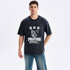 Brb Praying Peace Loading Christian Washed T-Shirt