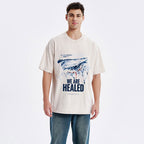 By His Wounds We Are Healed Christian Washed T-Shirt