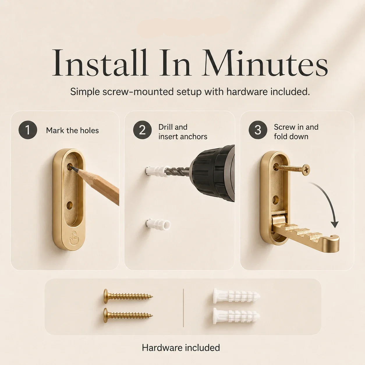 Foldable Wall Coat Hooks - Limited Time Offer