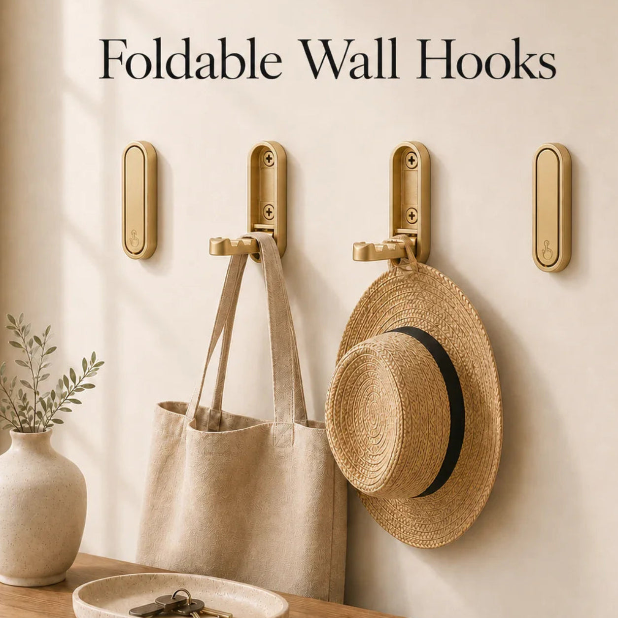 Foldable Wall Coat Hooks - Limited Time Offer