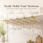 Under Cabinet Wine Glass Rack