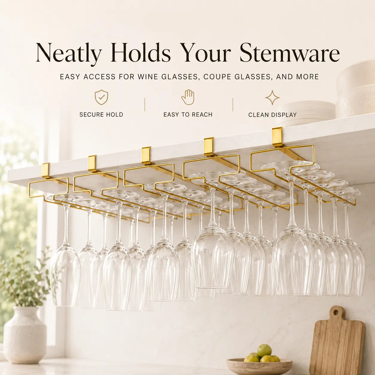Range-verres sous placard