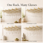Under Cabinet Wine Glass Rack