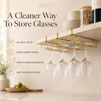 Under Cabinet Wine Glass Rack