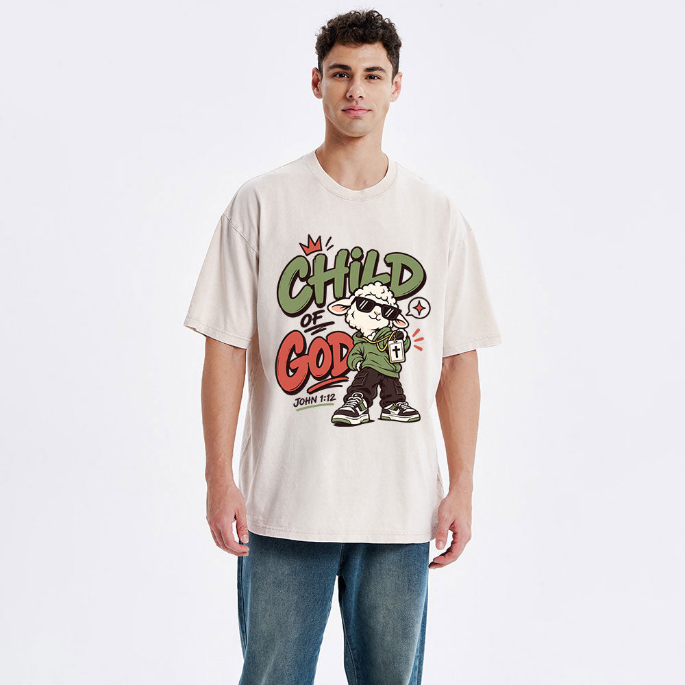 Child Of God Christian Washed T-Shirt