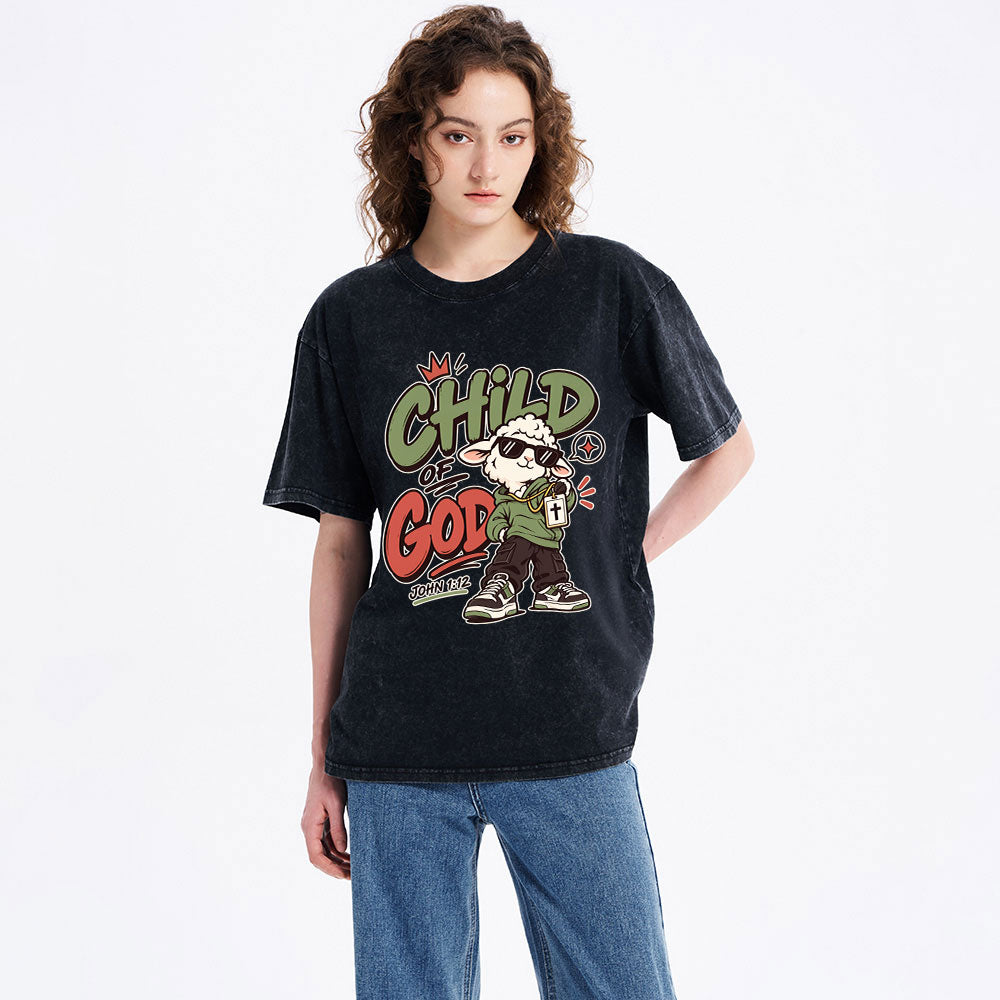 Child Of God Christian Washed T-Shirt