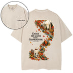Enter His Gates With Thanksgiving Christian Washed T-Shirt