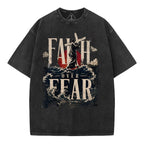 Faith Over Fear Christian Washed T-Shirt