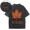 Fall For Jesus Christian Washed T-Shirt