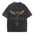 Fear No Evil For You Are With Me Christian Washed T-Shirt