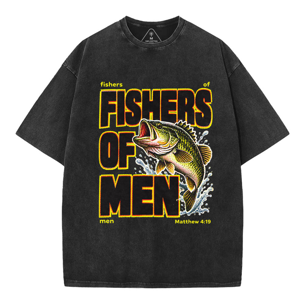 Fishers Of Man Christian Washed T-Shirt