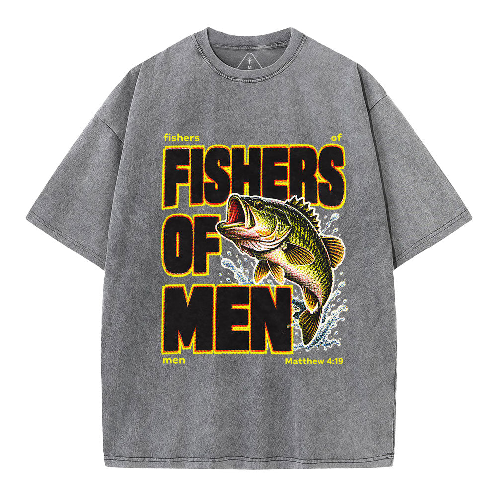 Fishers Of Man Christian Washed T-Shirt