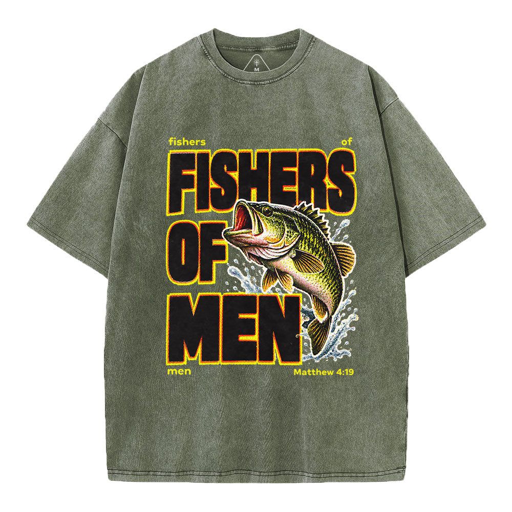 Fishers Of Man Christian Washed T-Shirt
