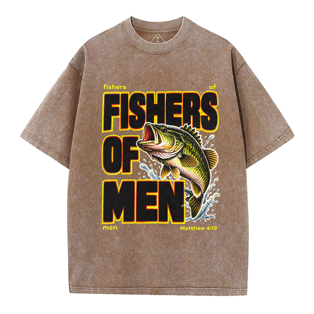 Fishers Of Man Christian Washed T-Shirt