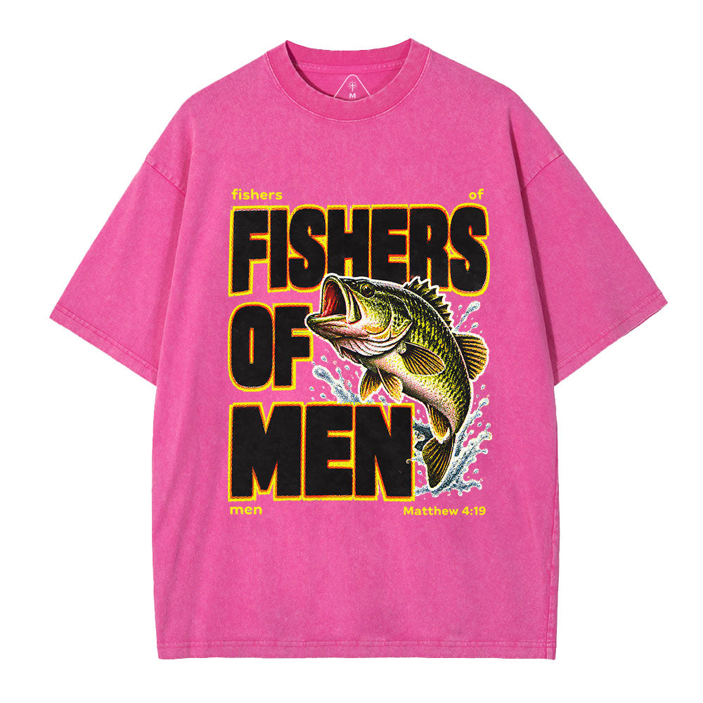 Fishers Of Man Christian Washed T-Shirt
