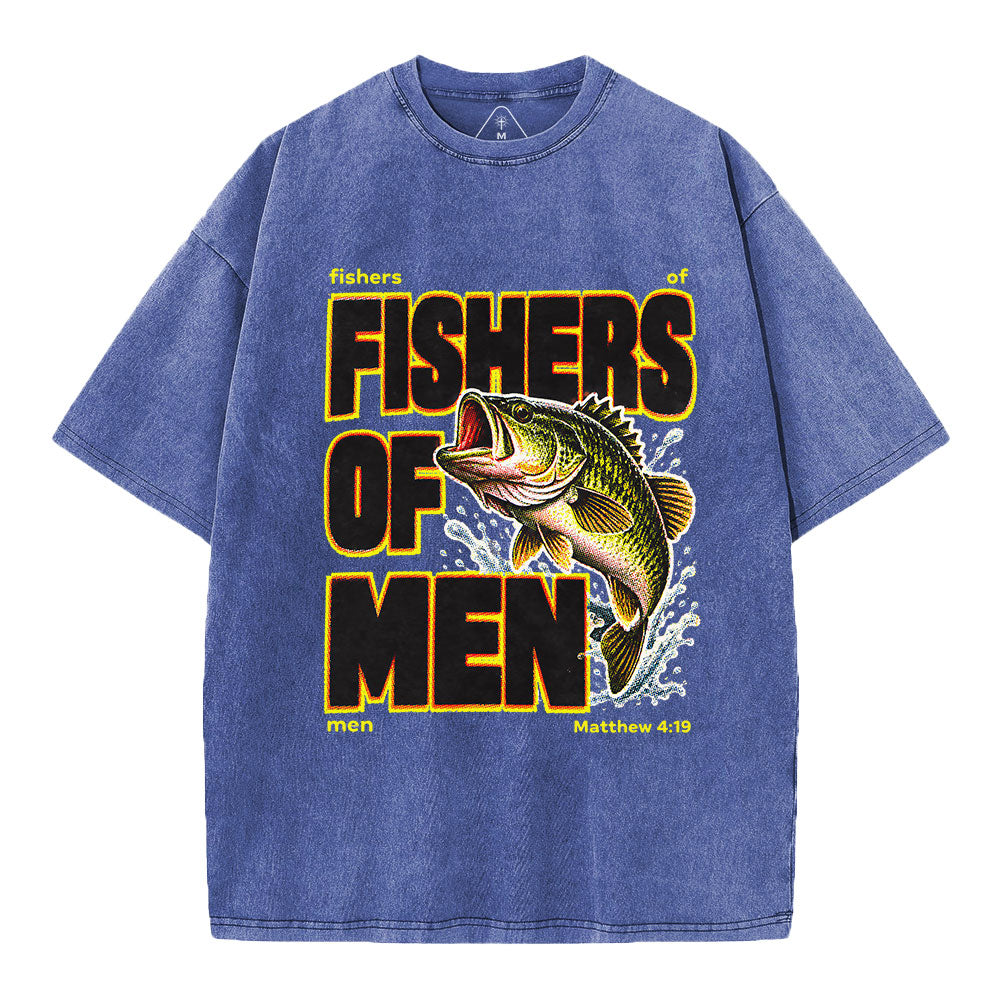 Fishers Of Man Christian Washed T-Shirt