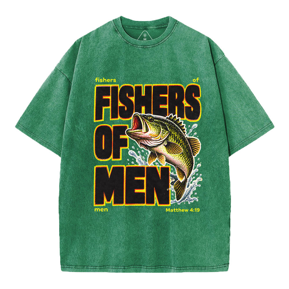 Fishers Of Man Christian Washed T-Shirt