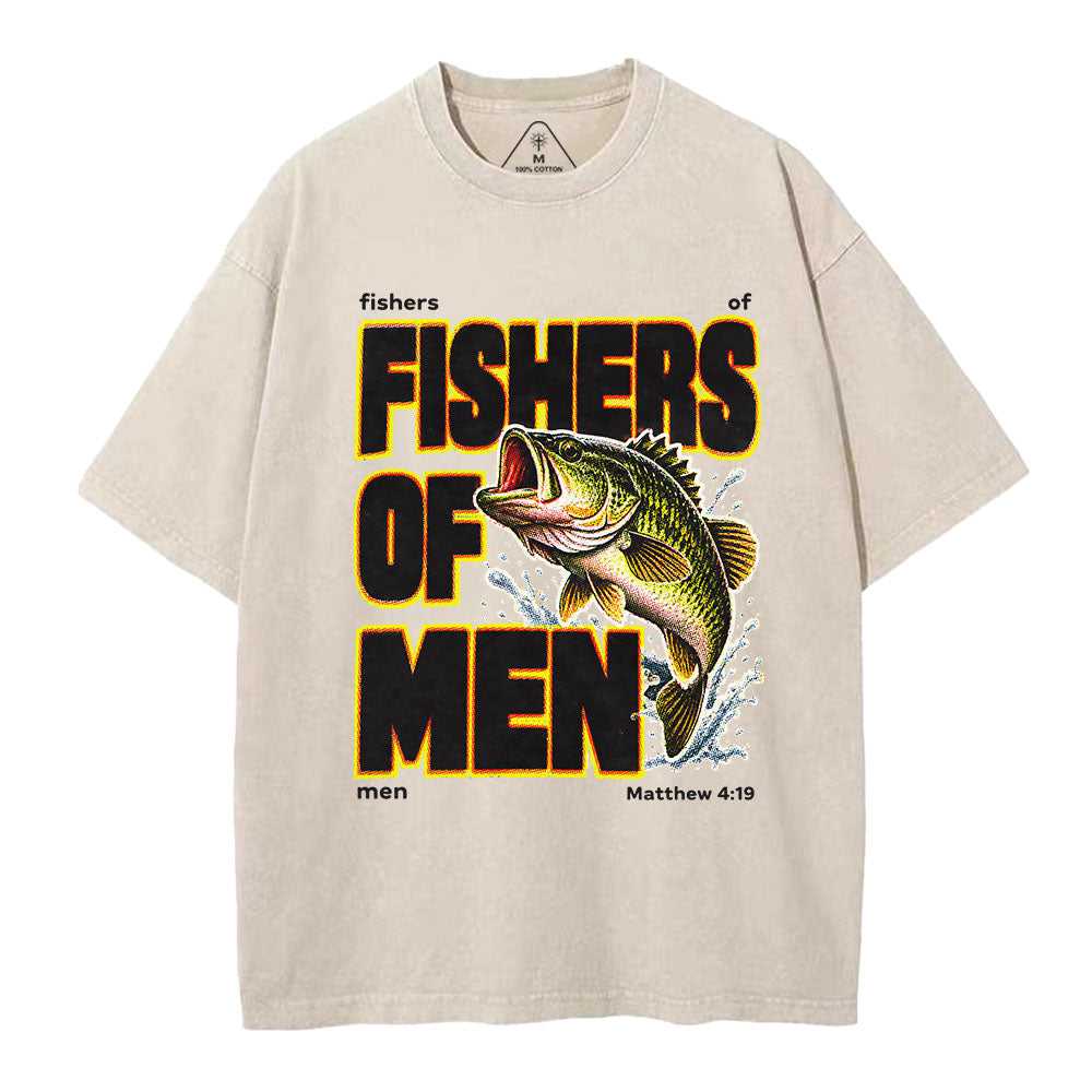 Fishers Of Man Christian Washed T-Shirt