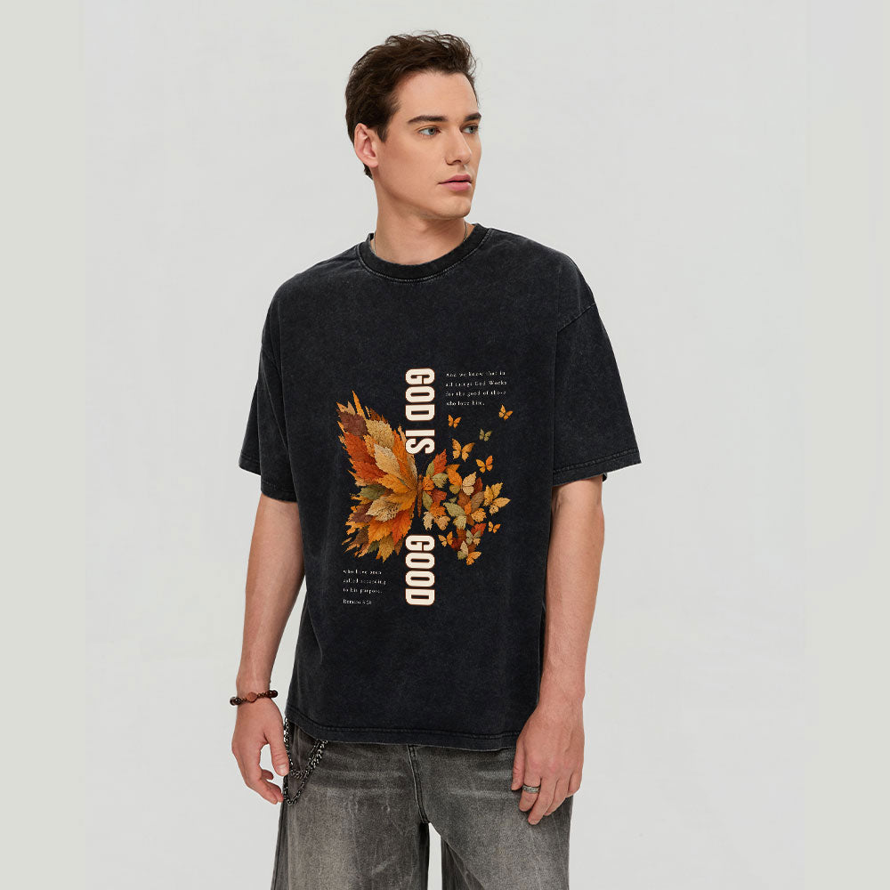 God Is Good Christian Washed T-Shirt