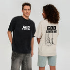 God Is With Me Christian Washed T-Shirt