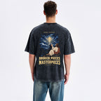 God Turns Broken Pieces Into Masterpieces Christian Washed T-Shirt