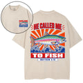 He Called Me To Fish Christian Washed T-Shirt