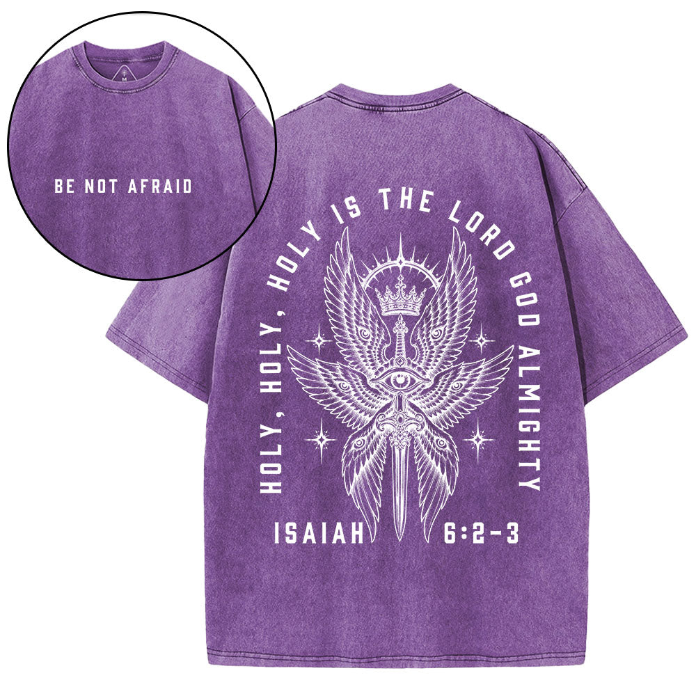 Holy Holy Holy Seraphim Christian Washed T-Shirt