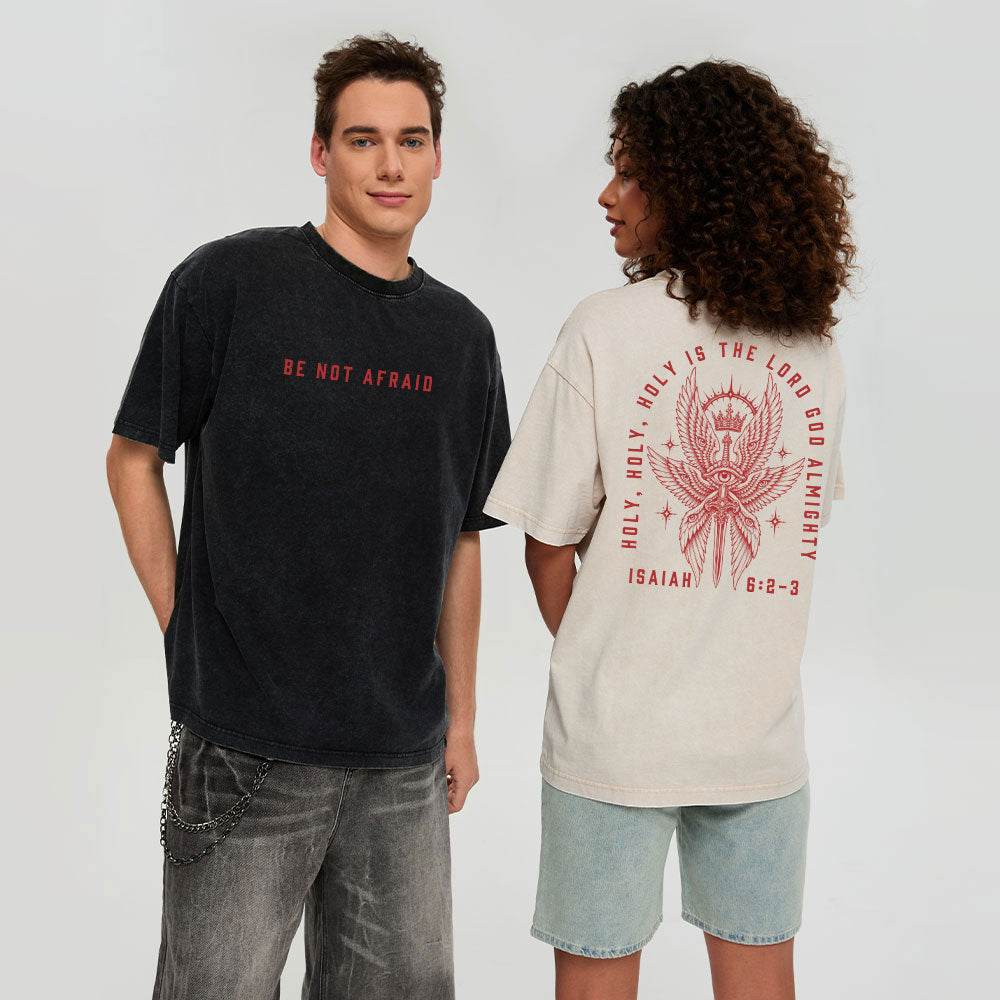 Holy Holy Holy Seraphim Christian Washed T-Shirt
