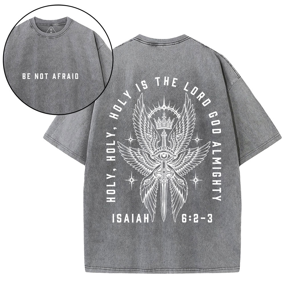 Holy Holy Holy Seraphim Christian Washed T-Shirt