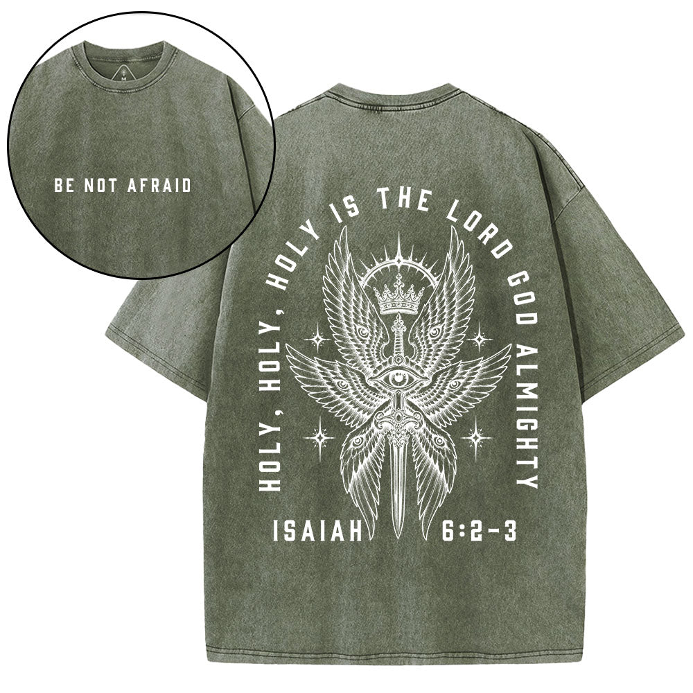 Holy Holy Holy Seraphim Christian Washed T-Shirt