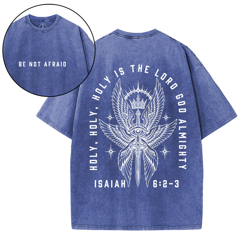 Holy Holy Holy Seraphim Christian Washed T-Shirt