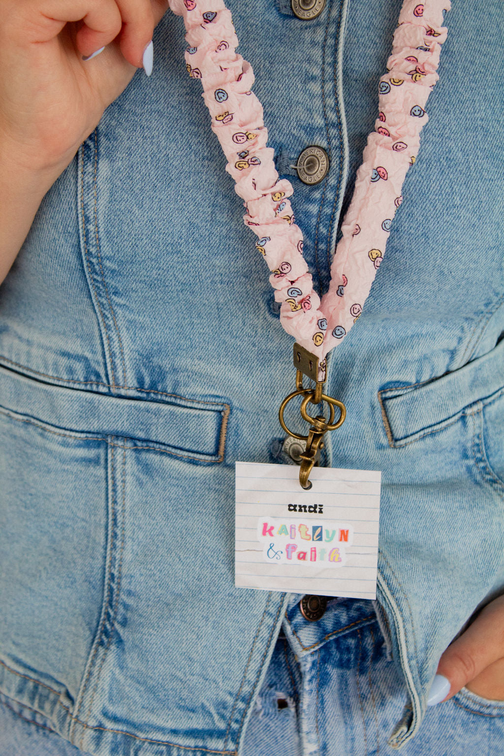 Cordon porte-badge smiley