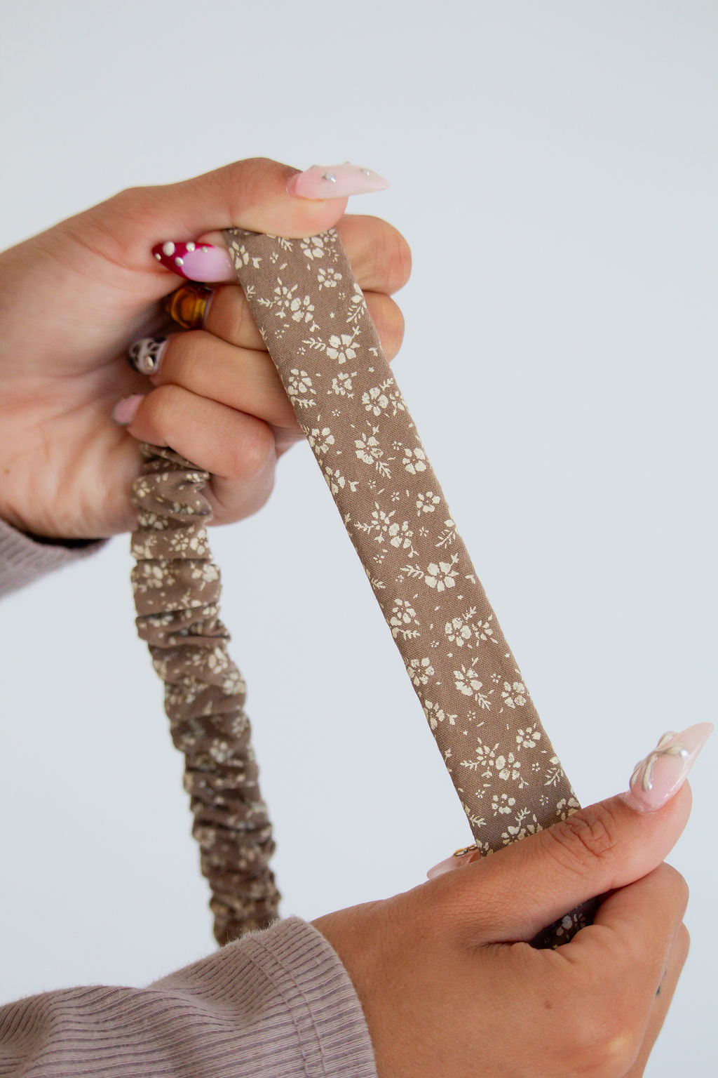 Neutral Floral Lanyard