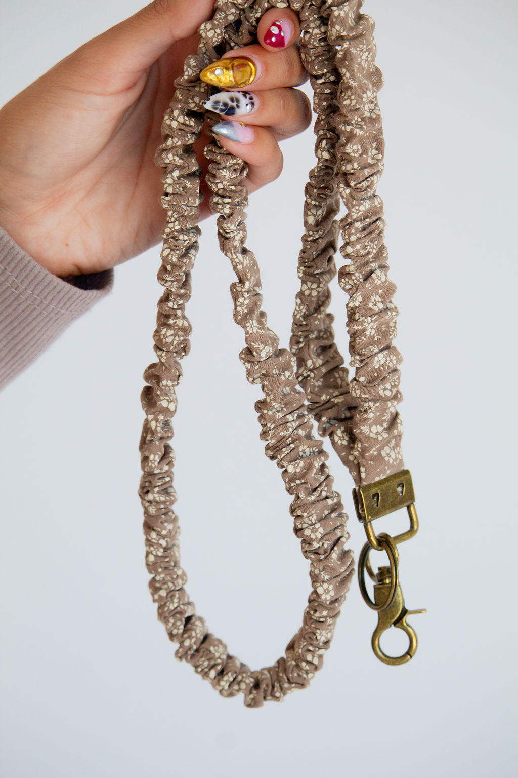 Neutral Floral Lanyard