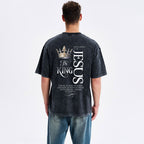 Jesus Is King Christian Washed T-Shirt