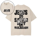 Jesus Is My Savior Not My Religion Christian Washed T-Shirt