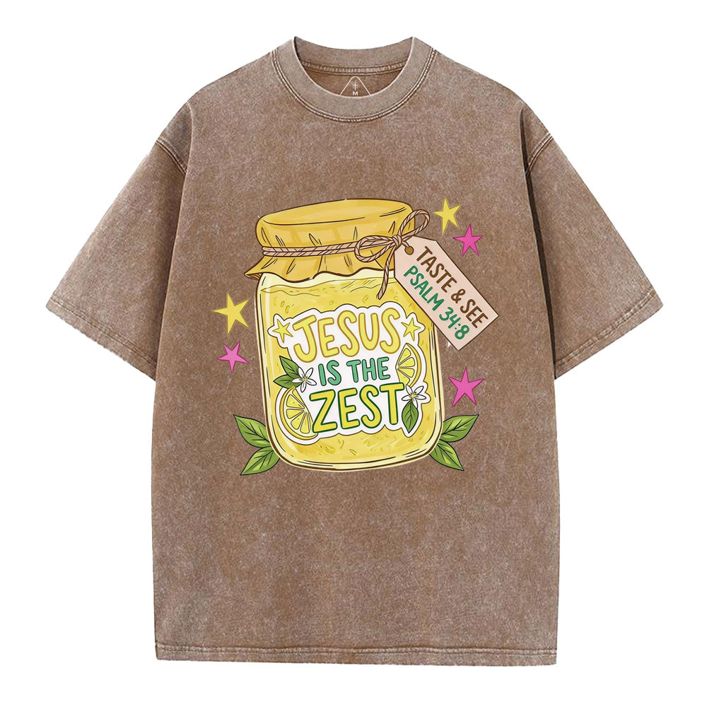 Jesus Is The Zest Christian Washed T-Shirt