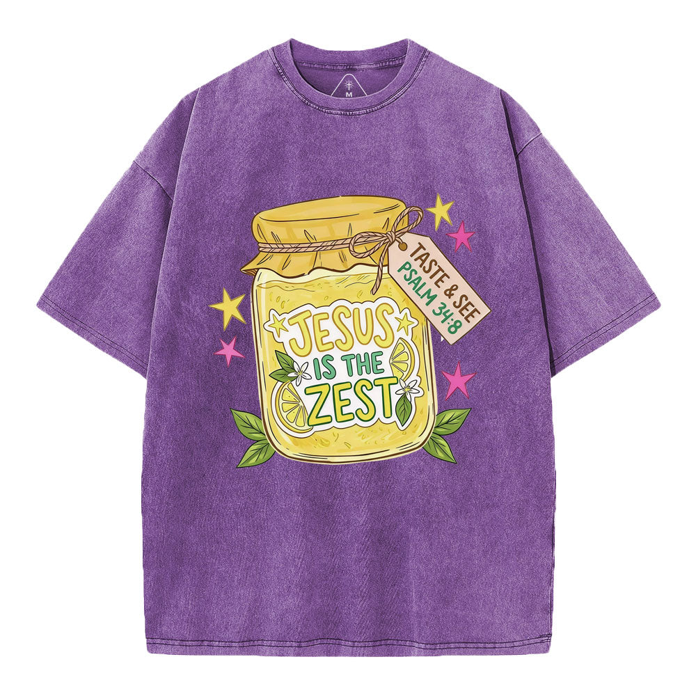 Jesus Is The Zest Christian Washed T-Shirt