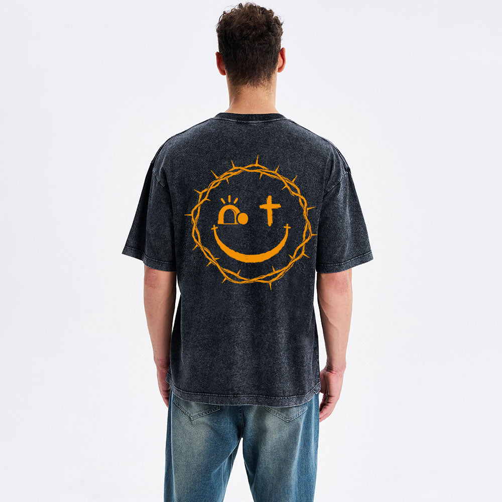 Jesus Lives Christian Washed T-Shirt