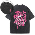 Jesus Loves You Christian Washed T-Shirt