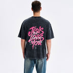 Jesus Loves You Christian Washed T-Shirt