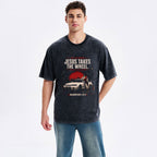Jesus Takes The Wheels Christian Washed T-Shirt