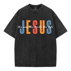 Jesus The Way The Truth The Life Christian Washed T-Shirt